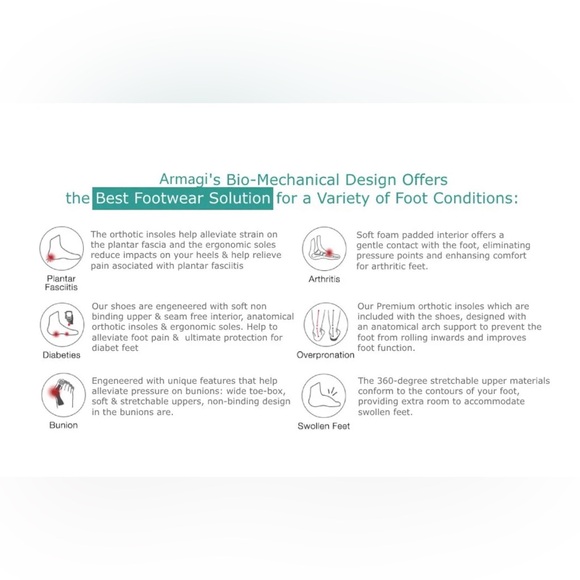 NWOB ORTHOTURE Arch Support & Breathable and Light & Non-Slip Shoes Black 14 - Picture 3 of 16